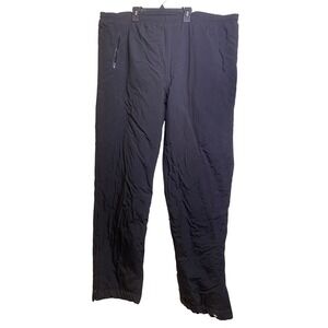 Vintage Hot Music Snow‎ Pants Mens Extra Large Zip Pockets Drawstring Black